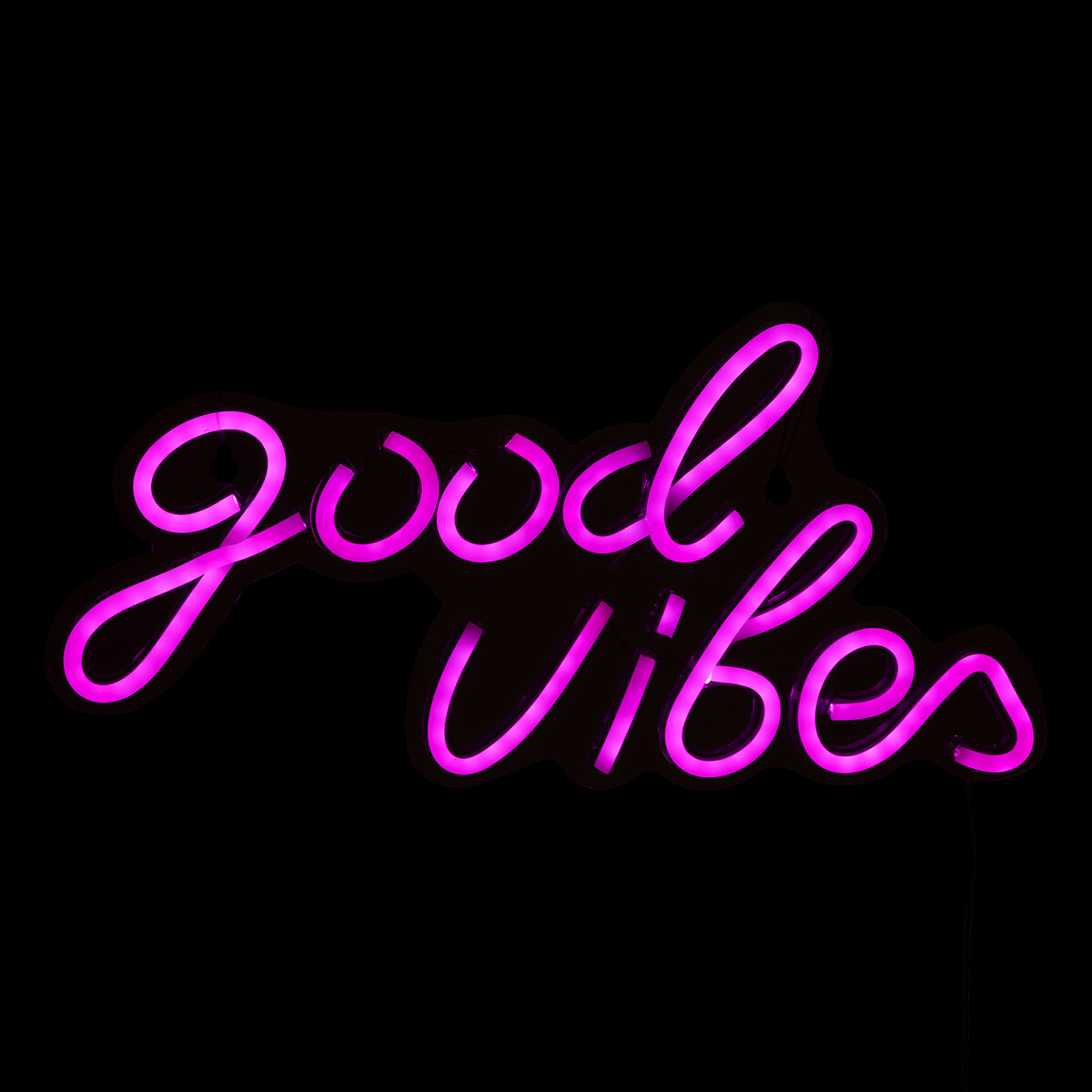 Decoração de mural led Neon good vibes