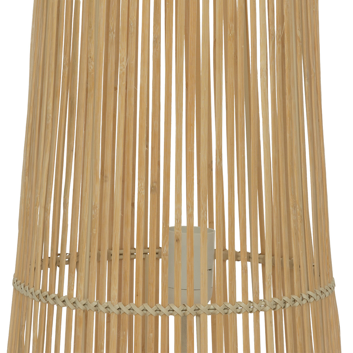 Candeeiro de p&eacute; MAHE em bambu
