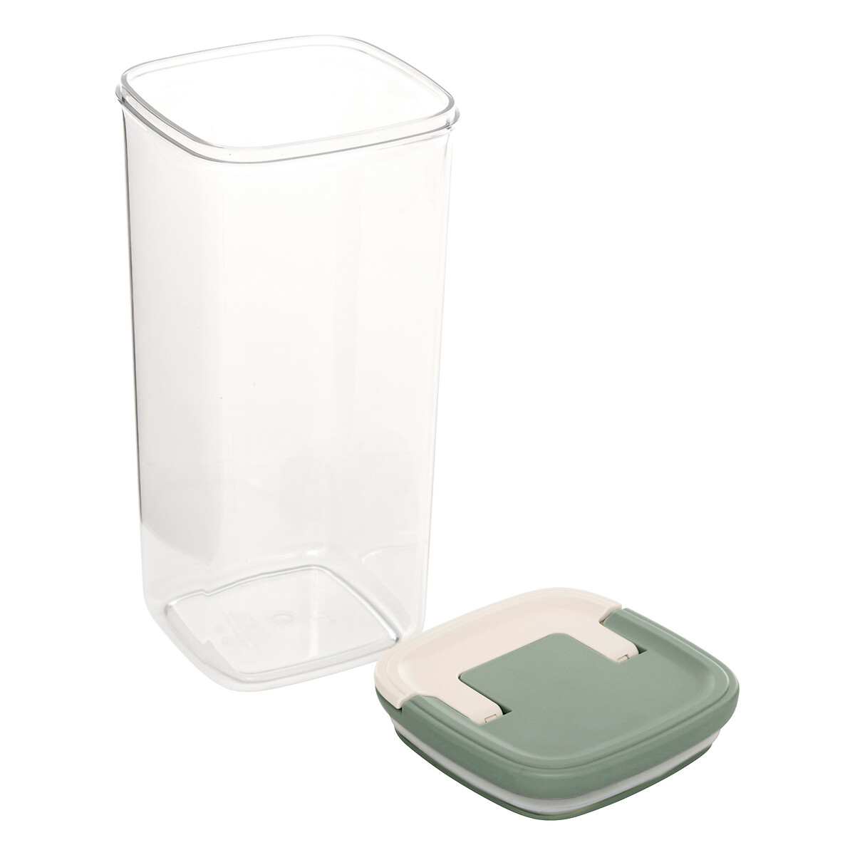Frasco quadrado LOCK verde 1,8l