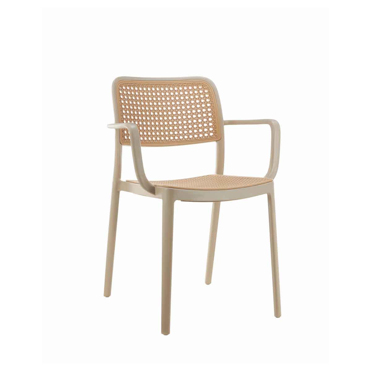 Cadeira de exterior bege