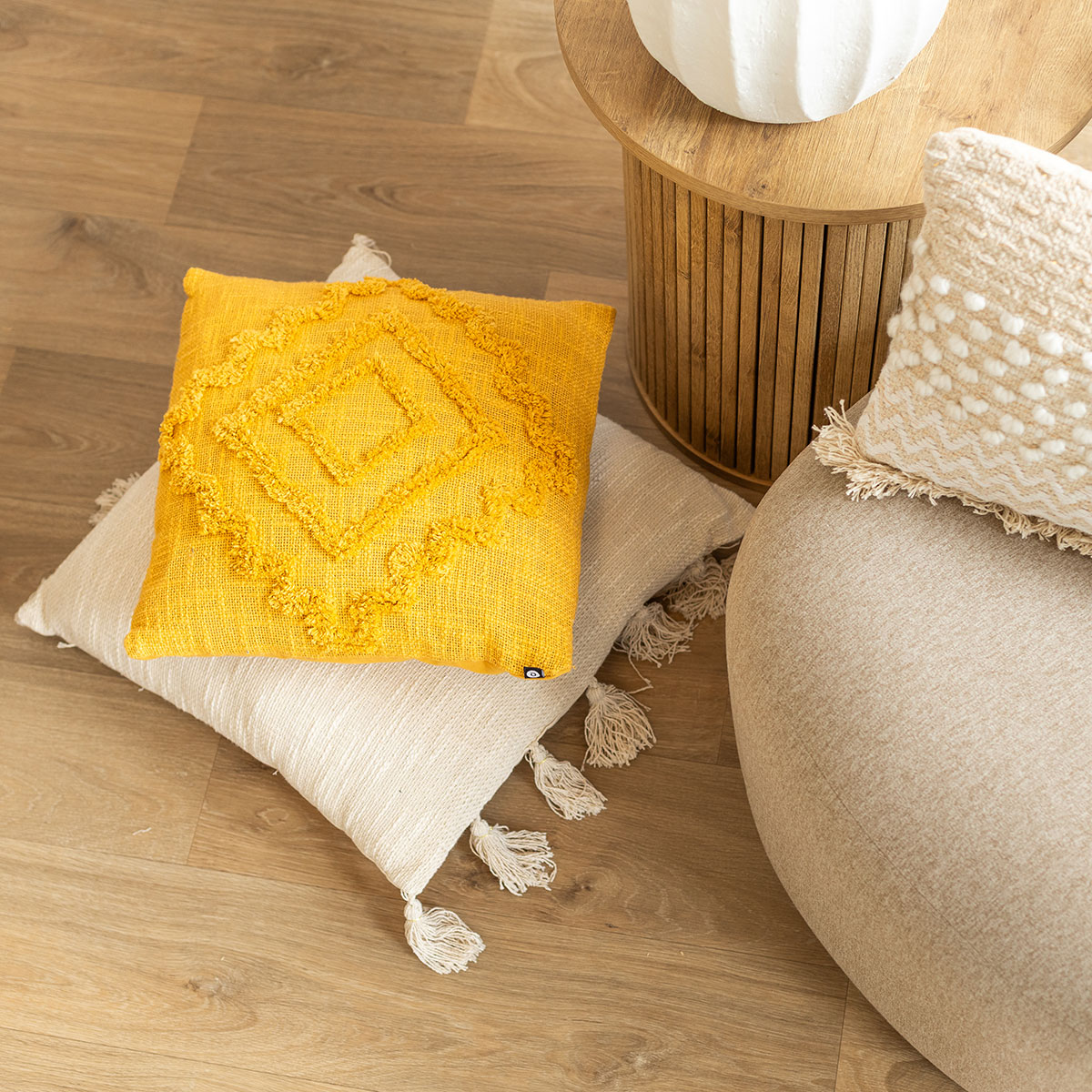 Almofada INCA ocre 40x40cm