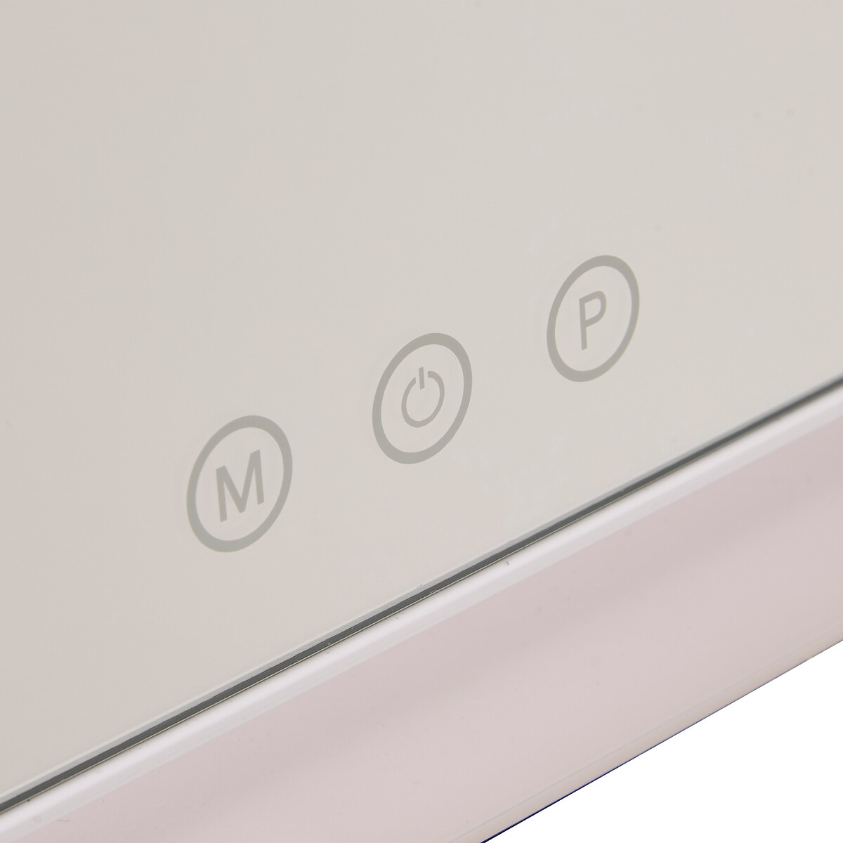 Espelho wc branco com luz led 32cm