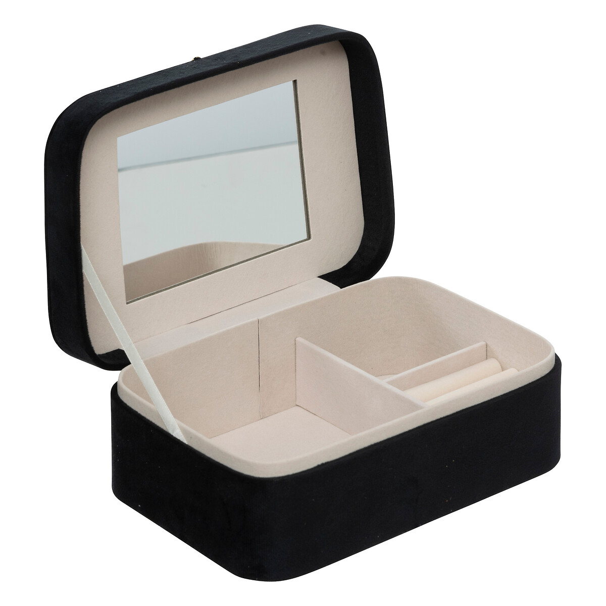 Caixa bijuteria preto em veludo