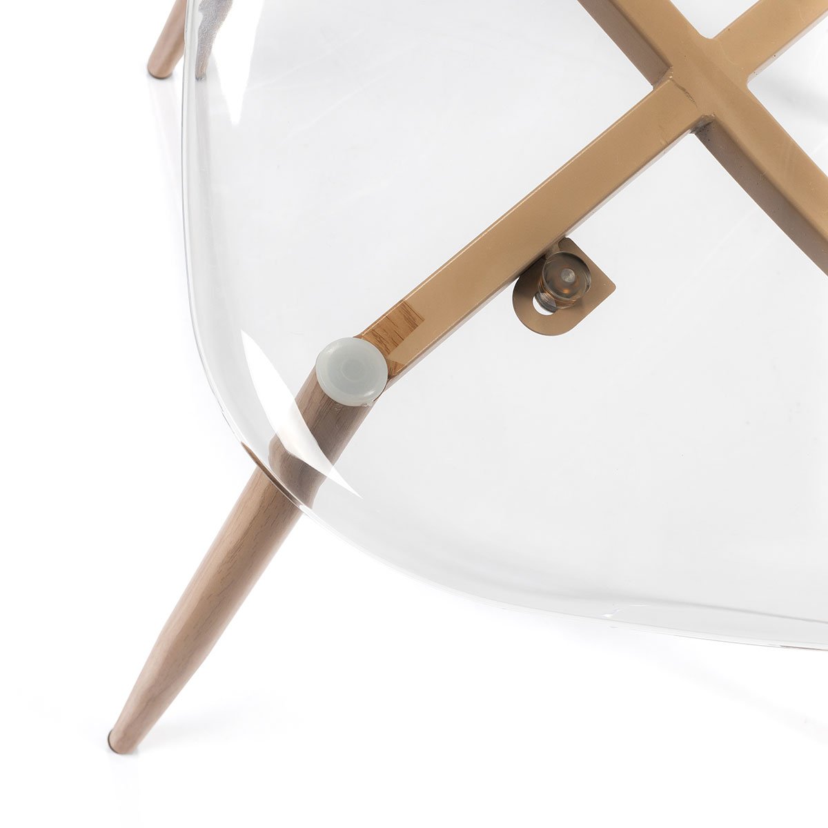 Conjunto de 2 cadeiras VANITY transparente