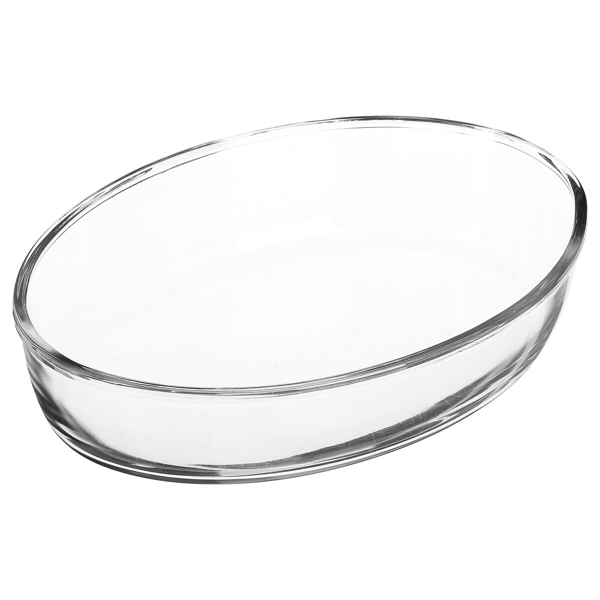 Travessa de vidro oval 26x18cm
