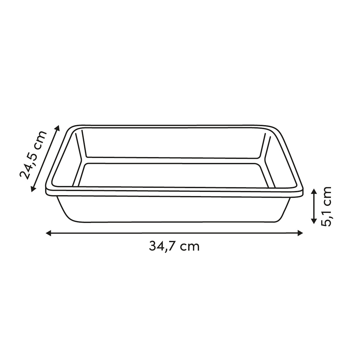 Forma HARMONY retangular bege
