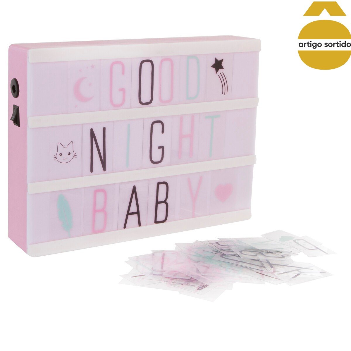 Moldura luminosa com mensagem