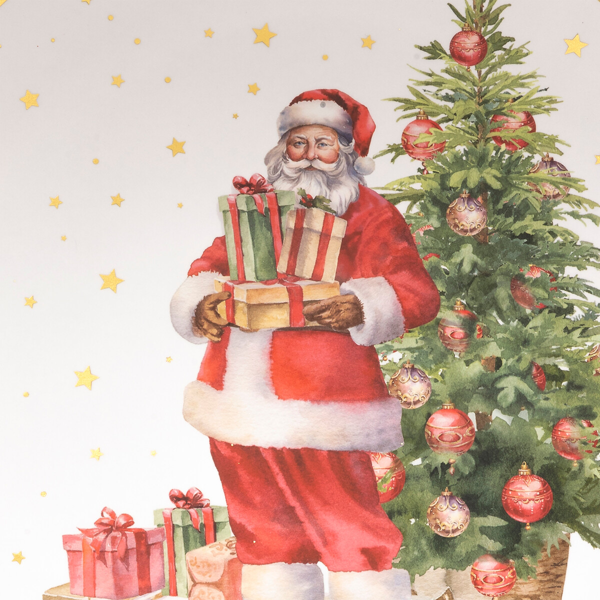 Prato marcador pai natal 33cm