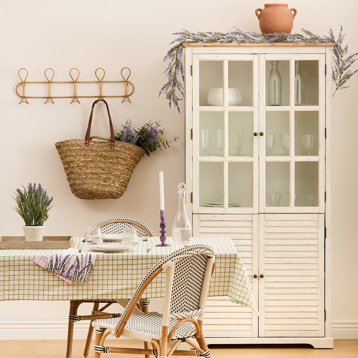 Haste de lavanda artificial roxo 183cm