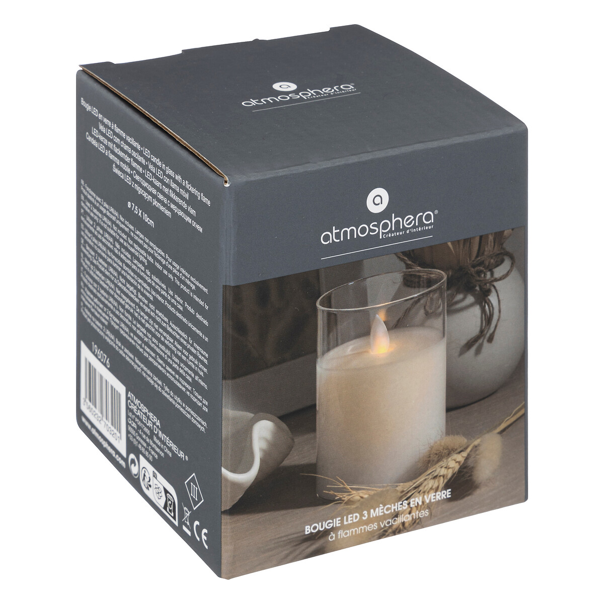 Vela led branca sena