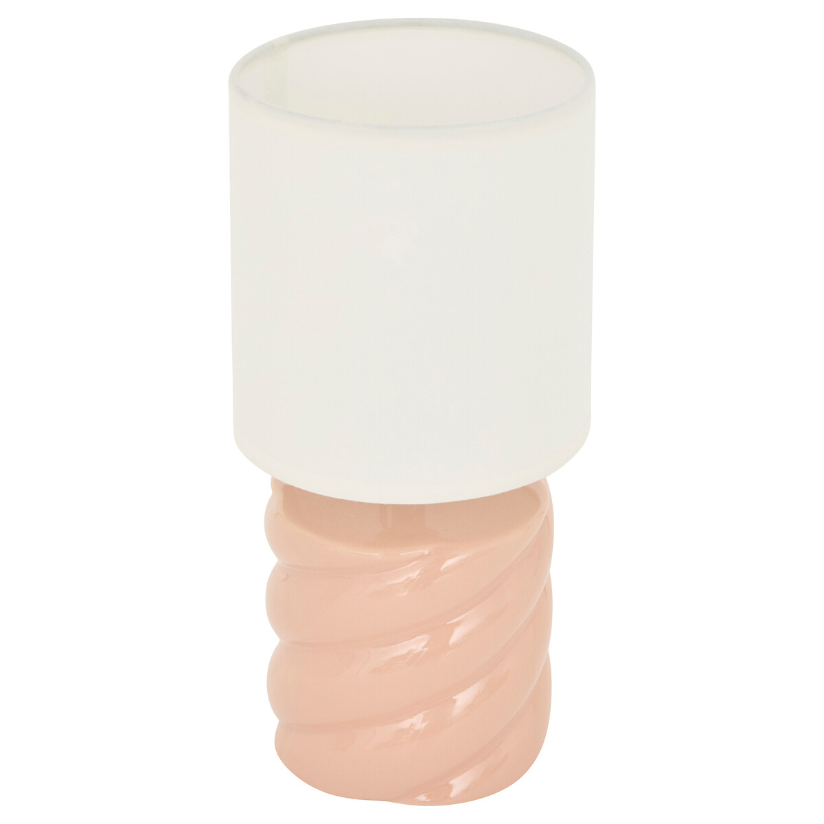 Candeeiro de mesa rosa em cer&acirc;mica 17cm