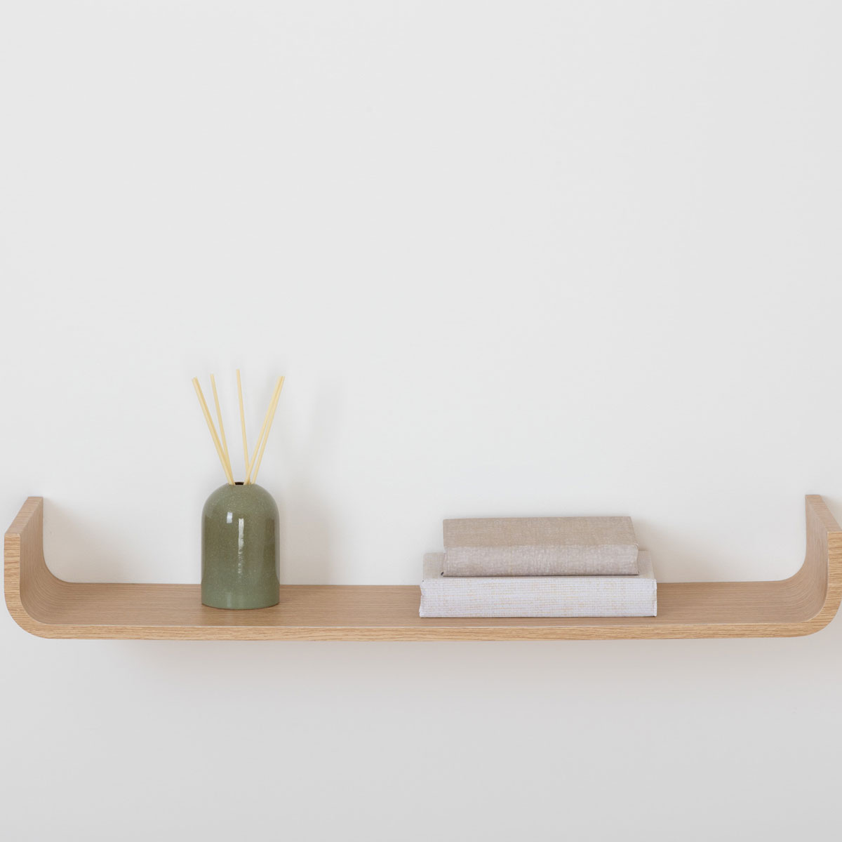 Prateleira curva para parede FIXY bege