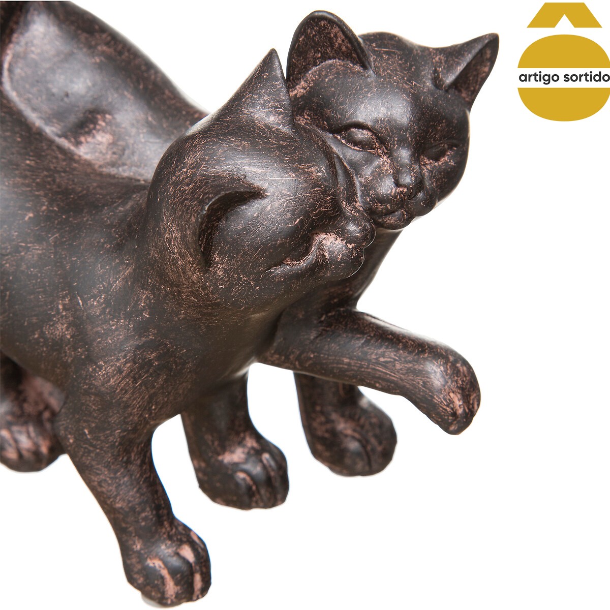 Conjunto de 2 gatos decorativos lenny