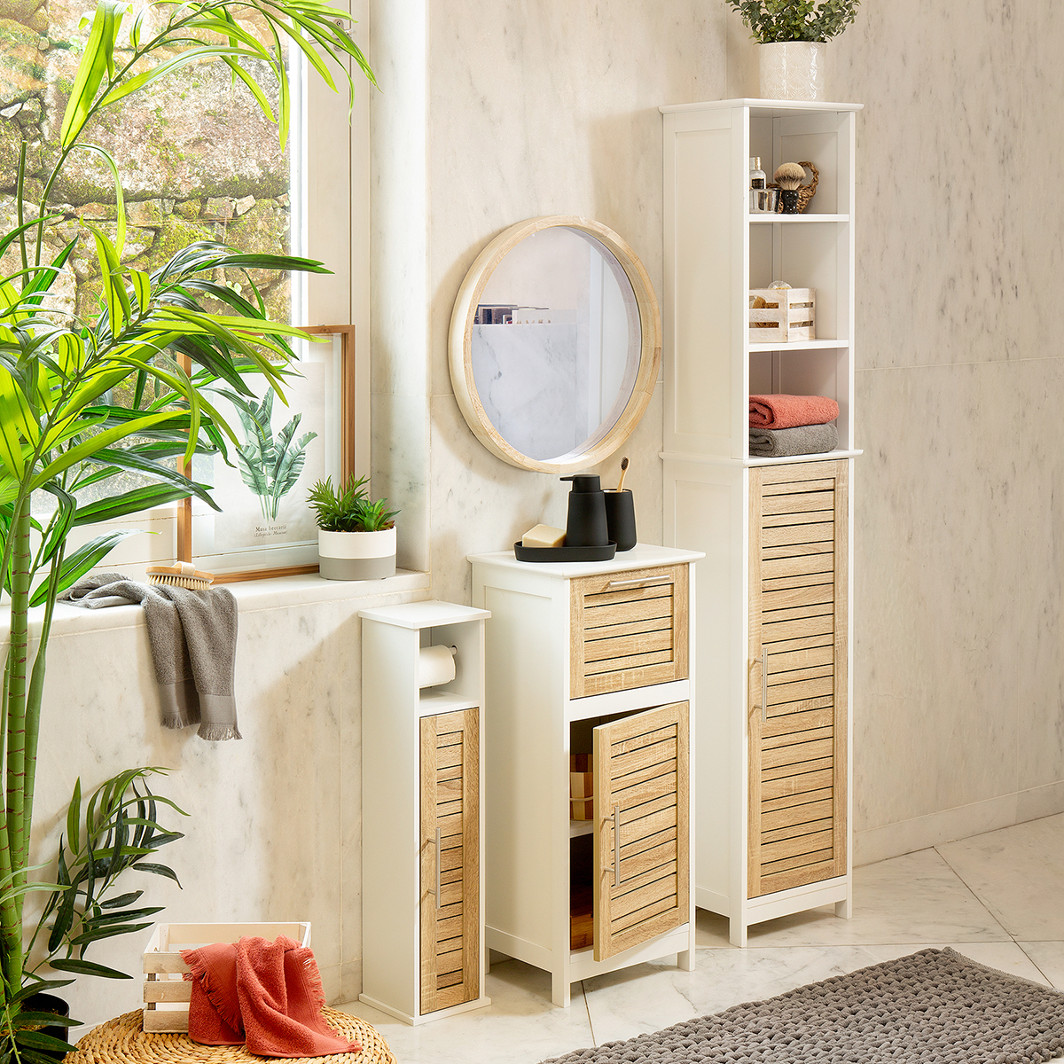 Móvel alto wc em mdf 173cm