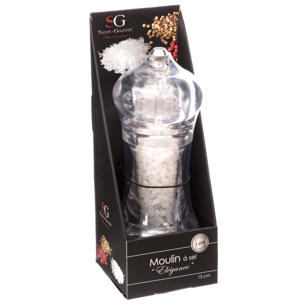 Moinho com sal em acr&iacute;lico