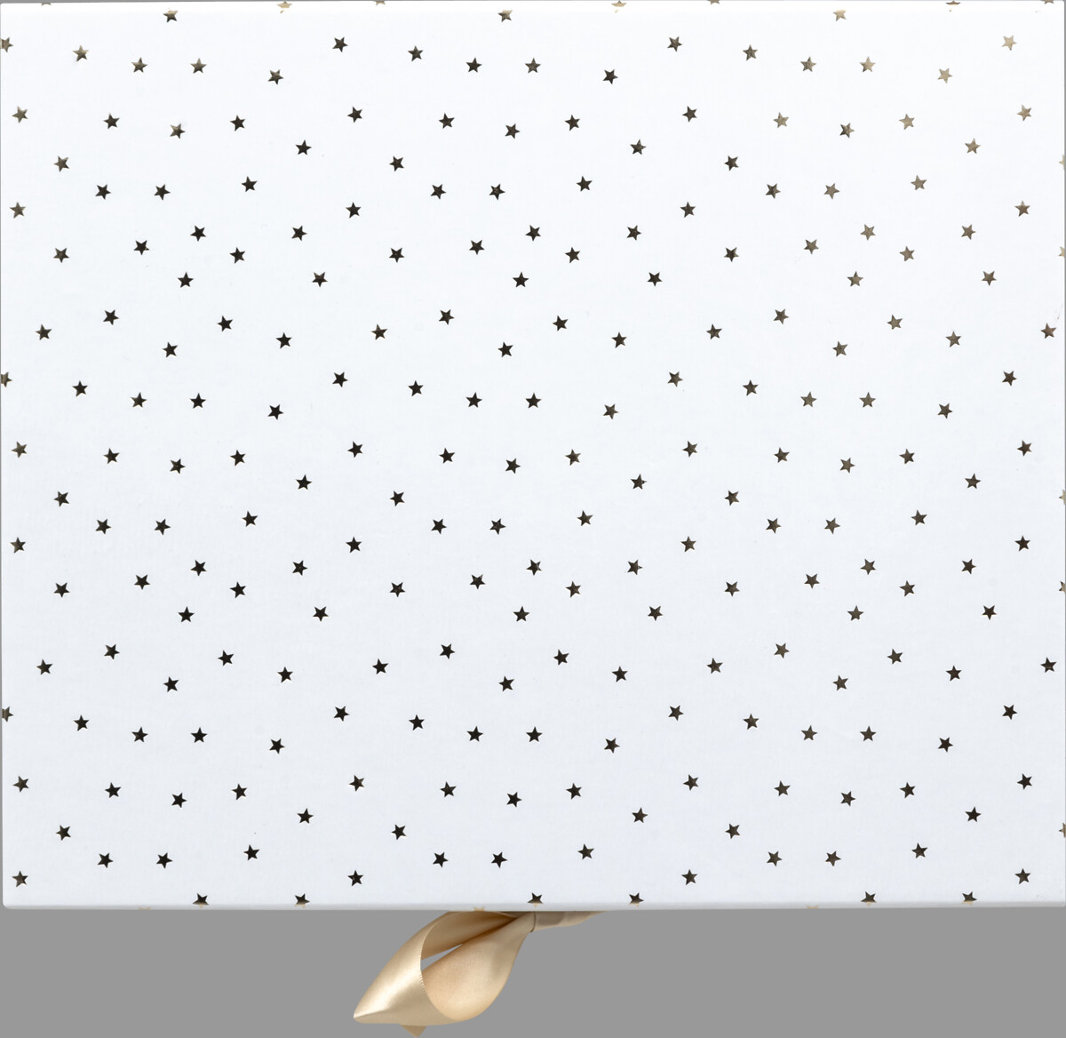 Caixa presente branca e dourado 13cm