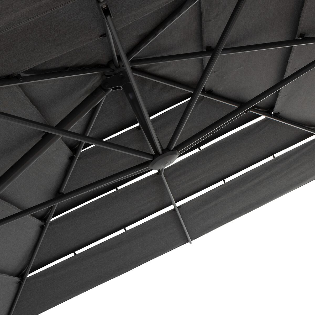 Guarda-sol MELHIA cinza graphite e antracite 4x3m