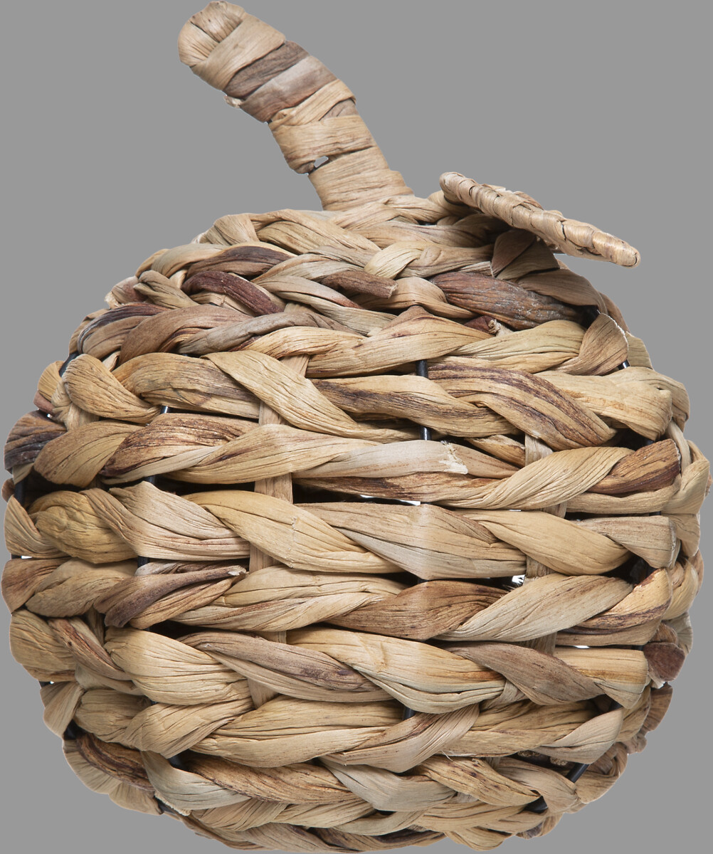 Ma&ccedil;&atilde; decorativa bege em r&aacute;fia