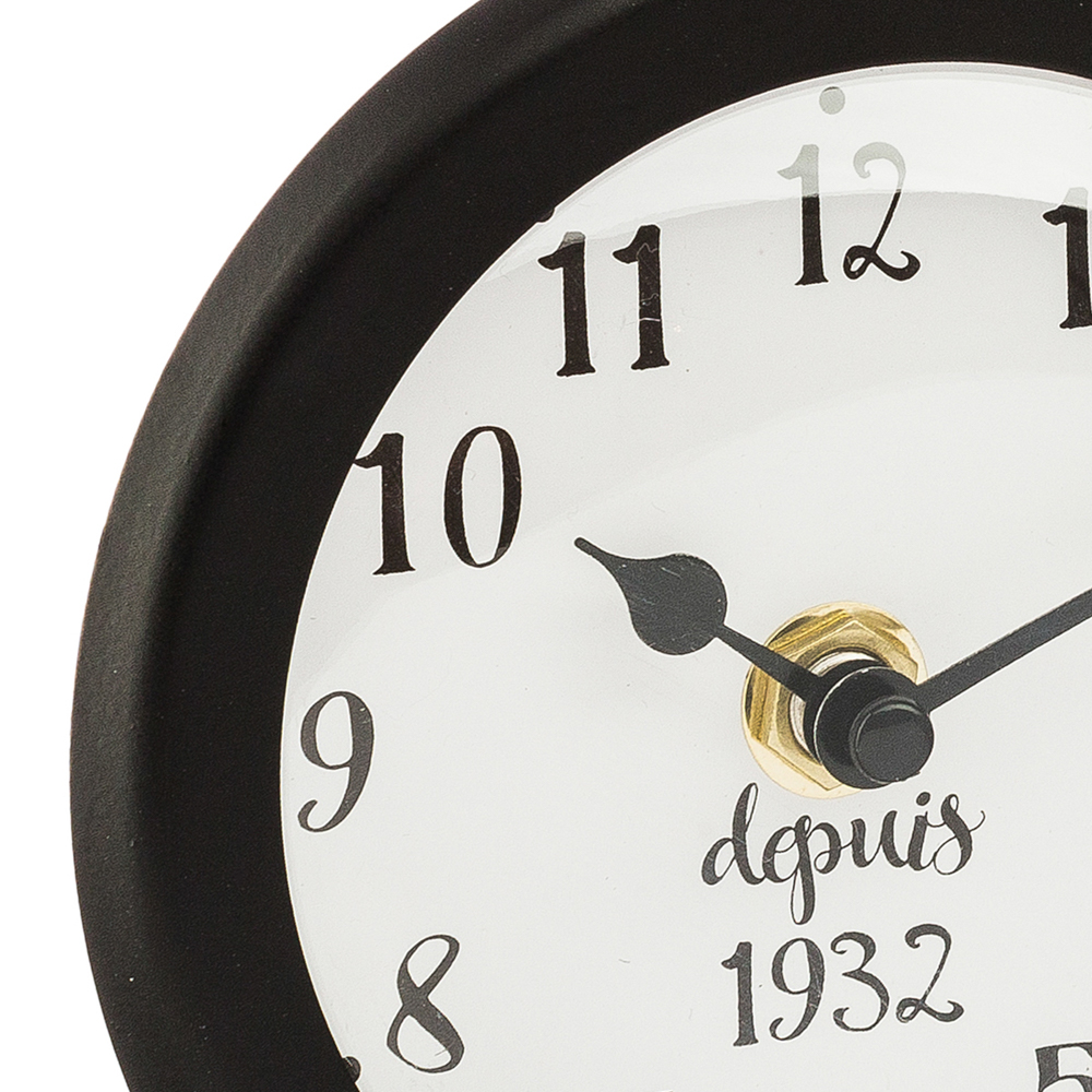 Rel&oacute;gio de mesa decorativo bicicleta preta