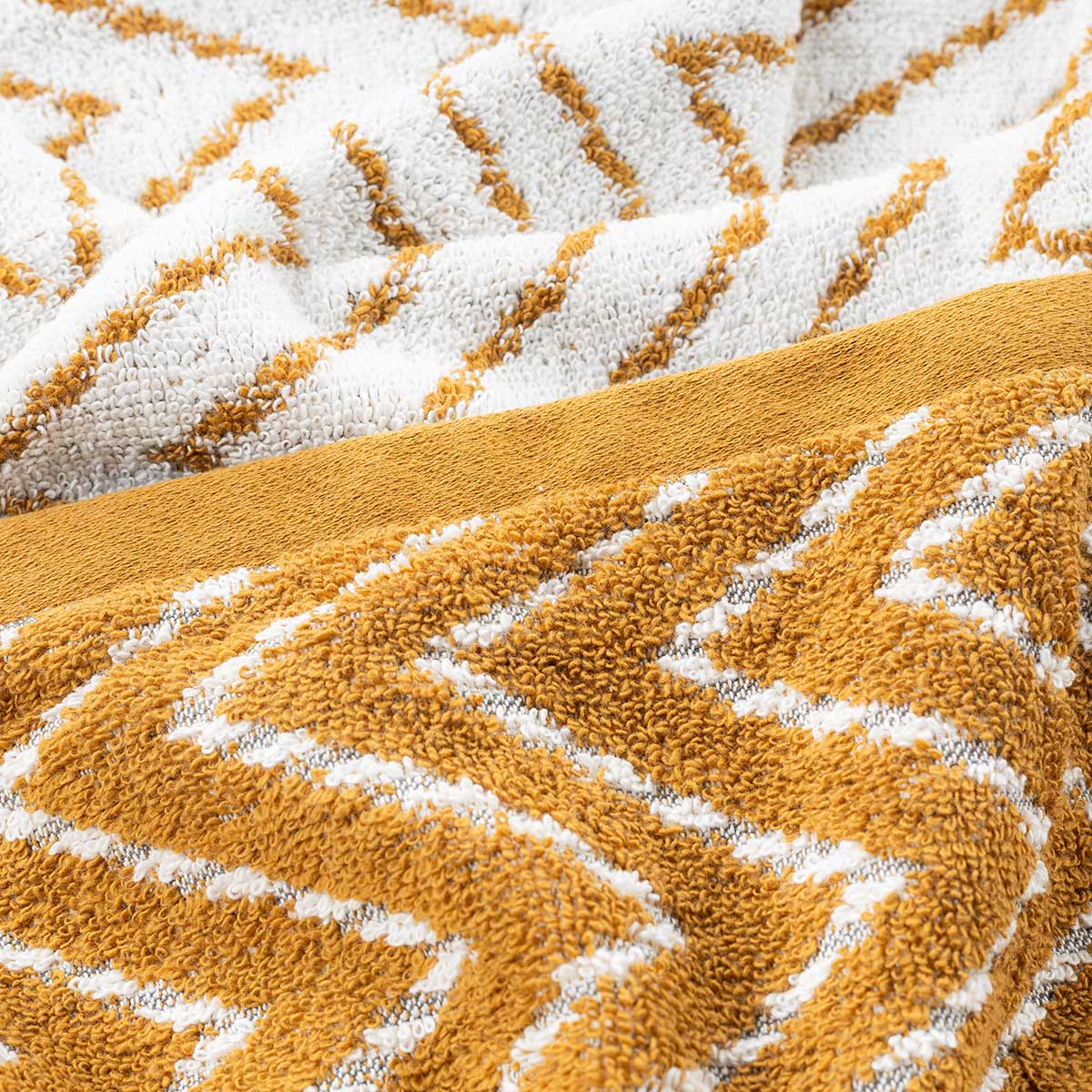 Toalha wc tribo ocre em algodão 30x50cm