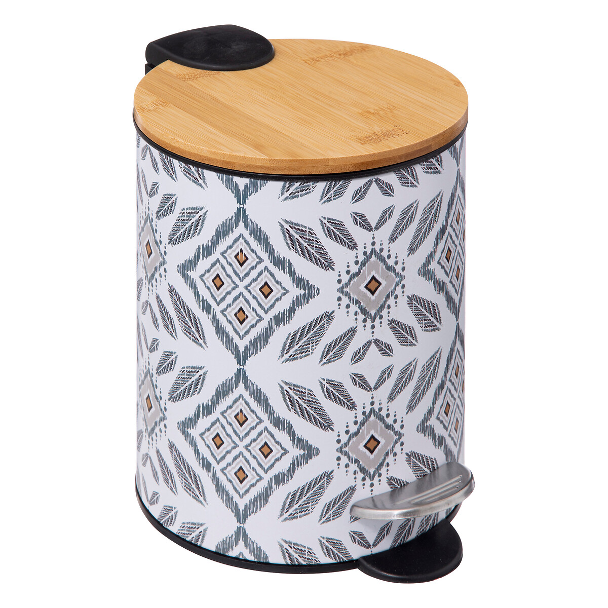 Balde wc HAPACHE metal e bambu 3l