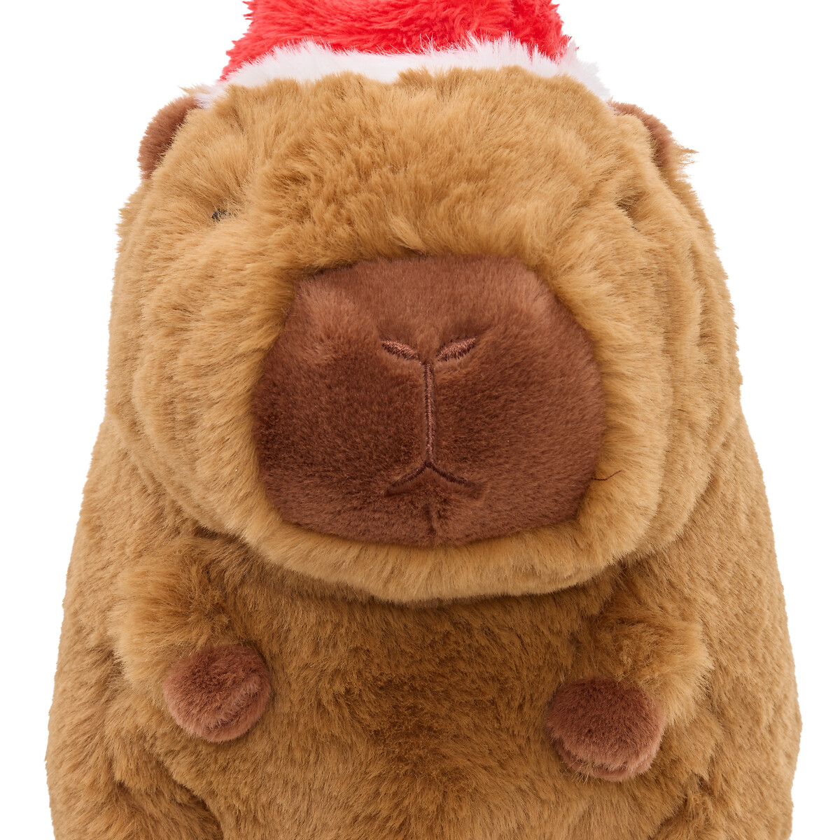 Figura Capivara com gorro de natal 21cm