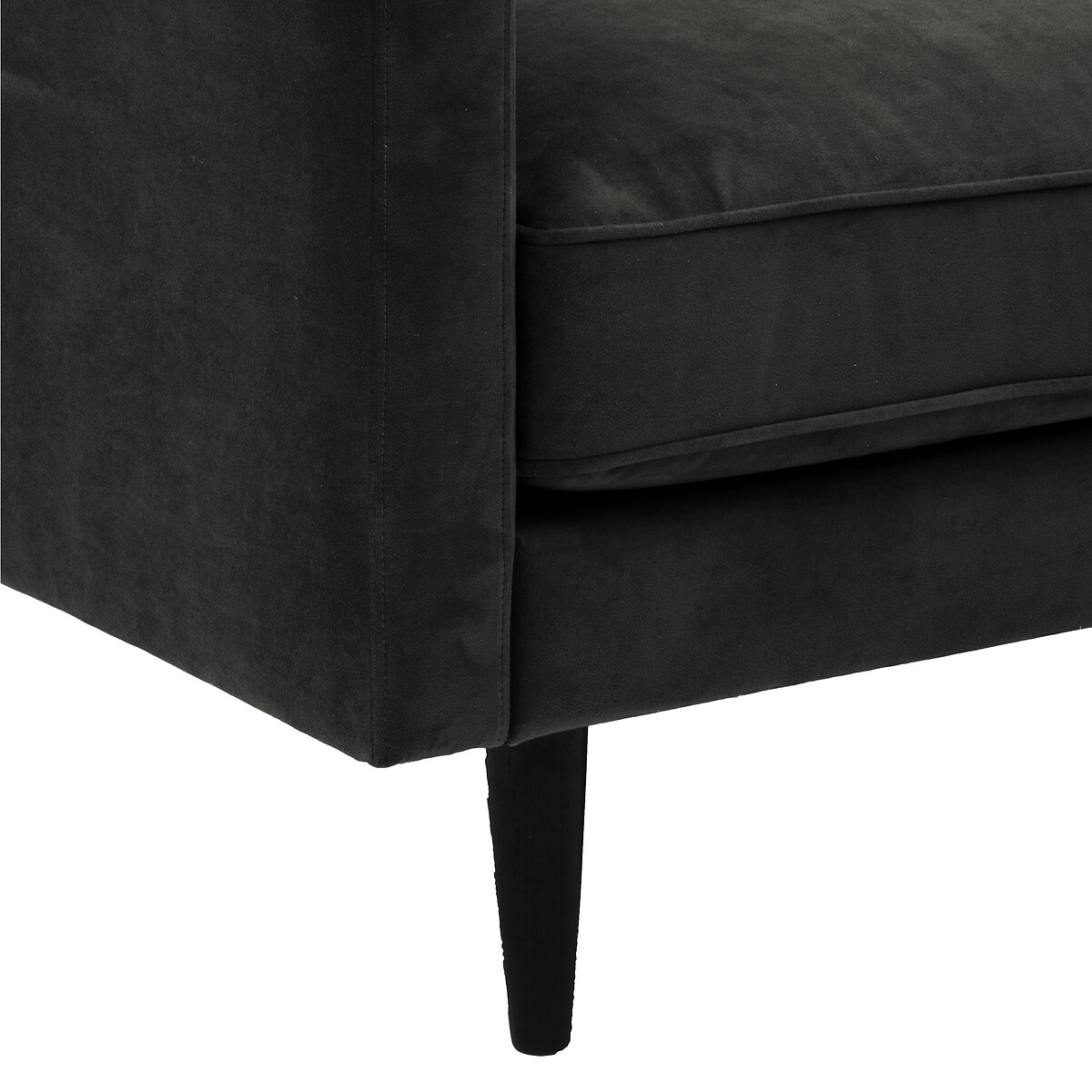 Poltrona CANDICE preta em veludo
