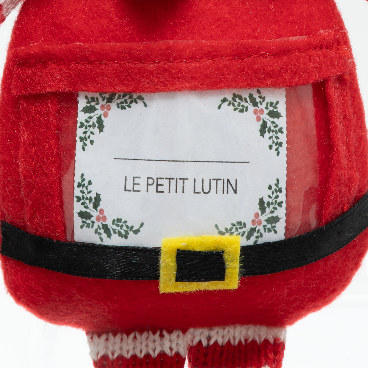 Pendurante de gnomo com placa para nome 20cm