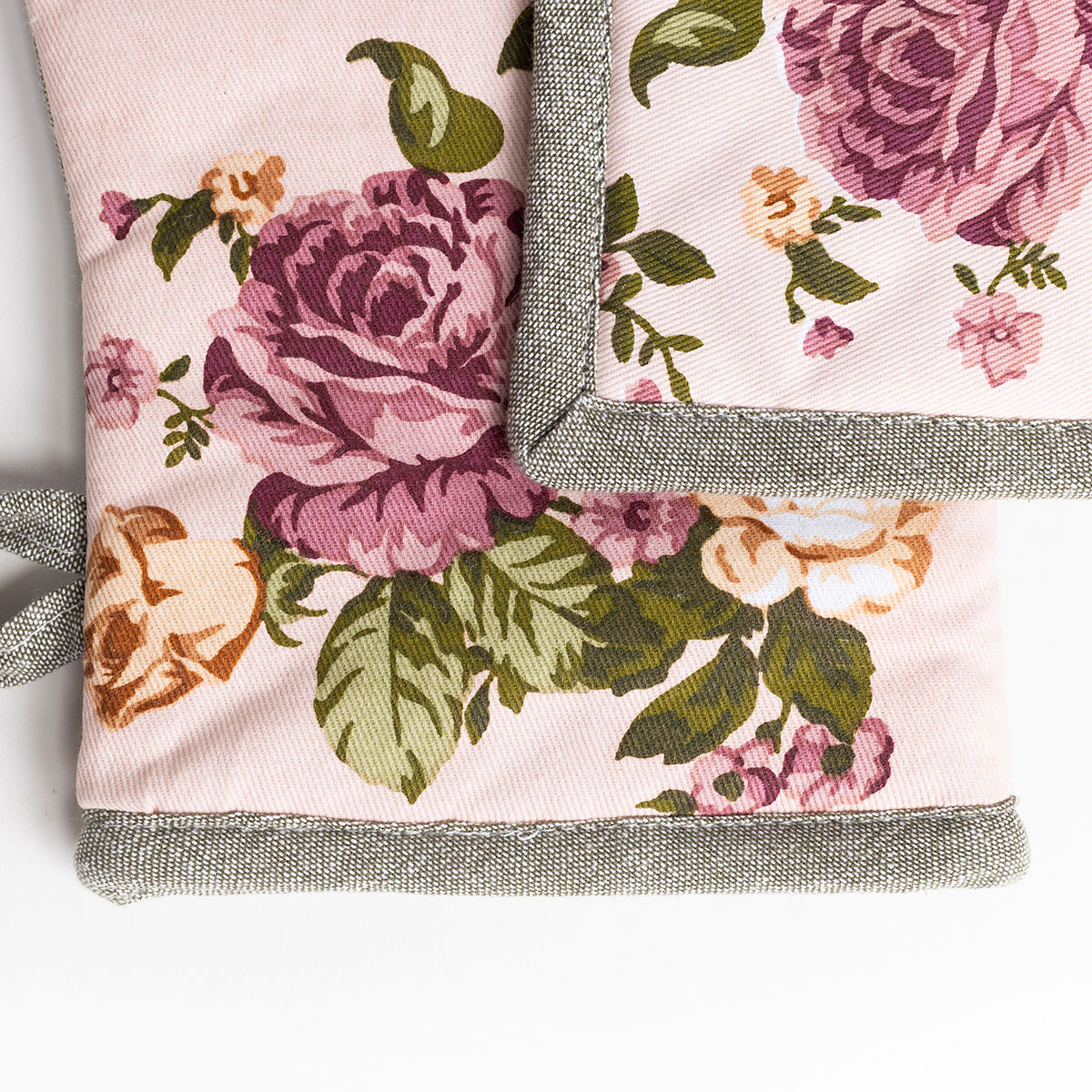 Conjunto de luva e pega de cozinha BELLISSIMA ANNABEL rosa