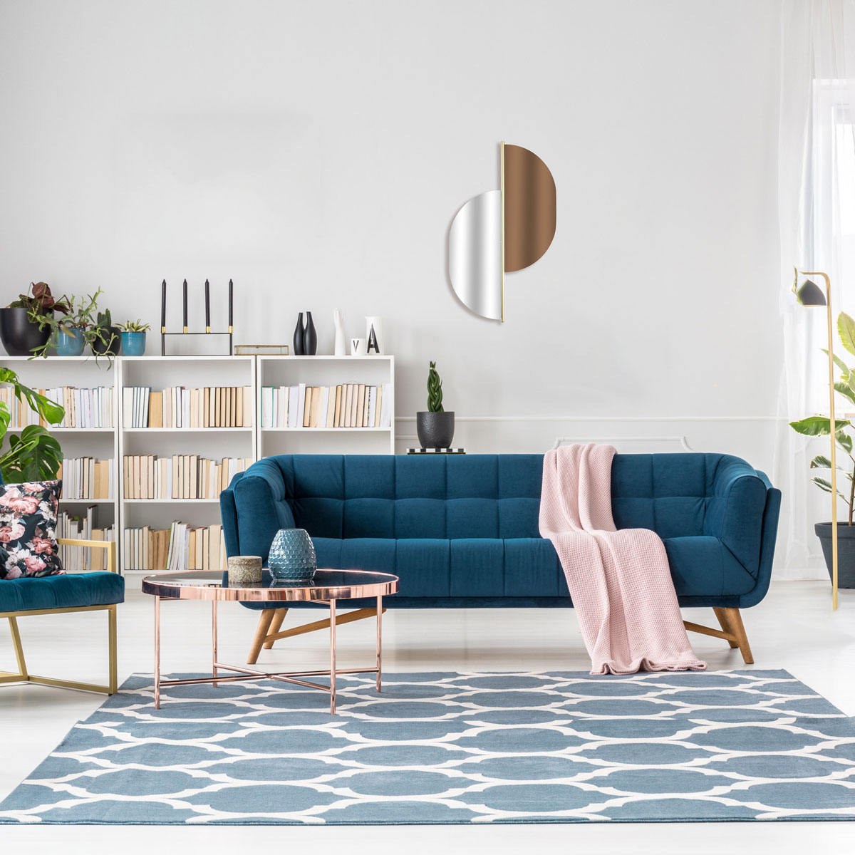 Espelho TEINTE em vidro e metal