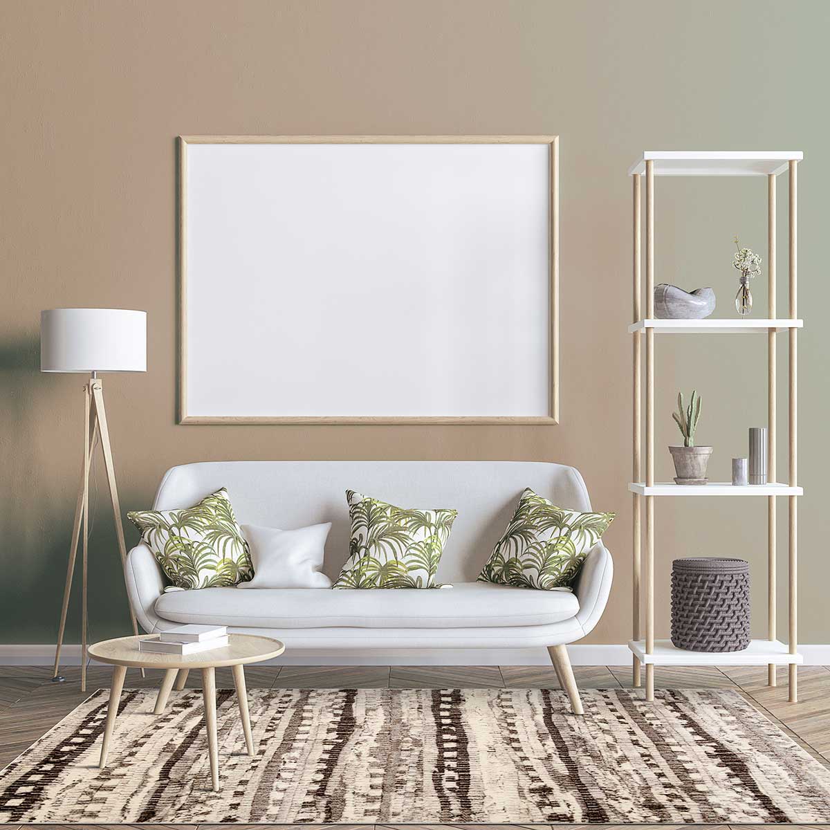 Tapete TUNE lines bege 133x190cm