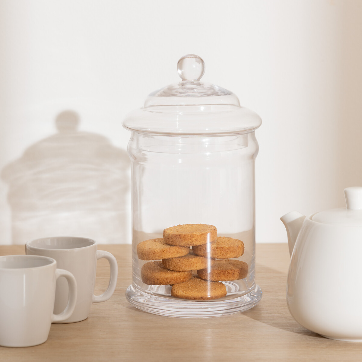 Bomboneira de vidro com tampa 2l