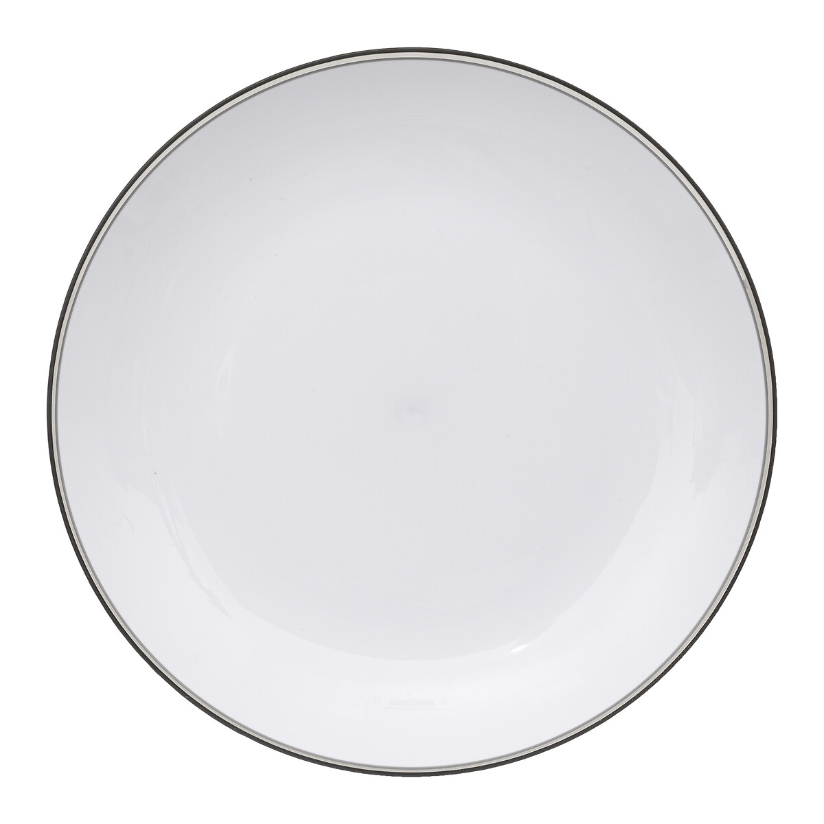 Prato raso SQUARE preto 25cm