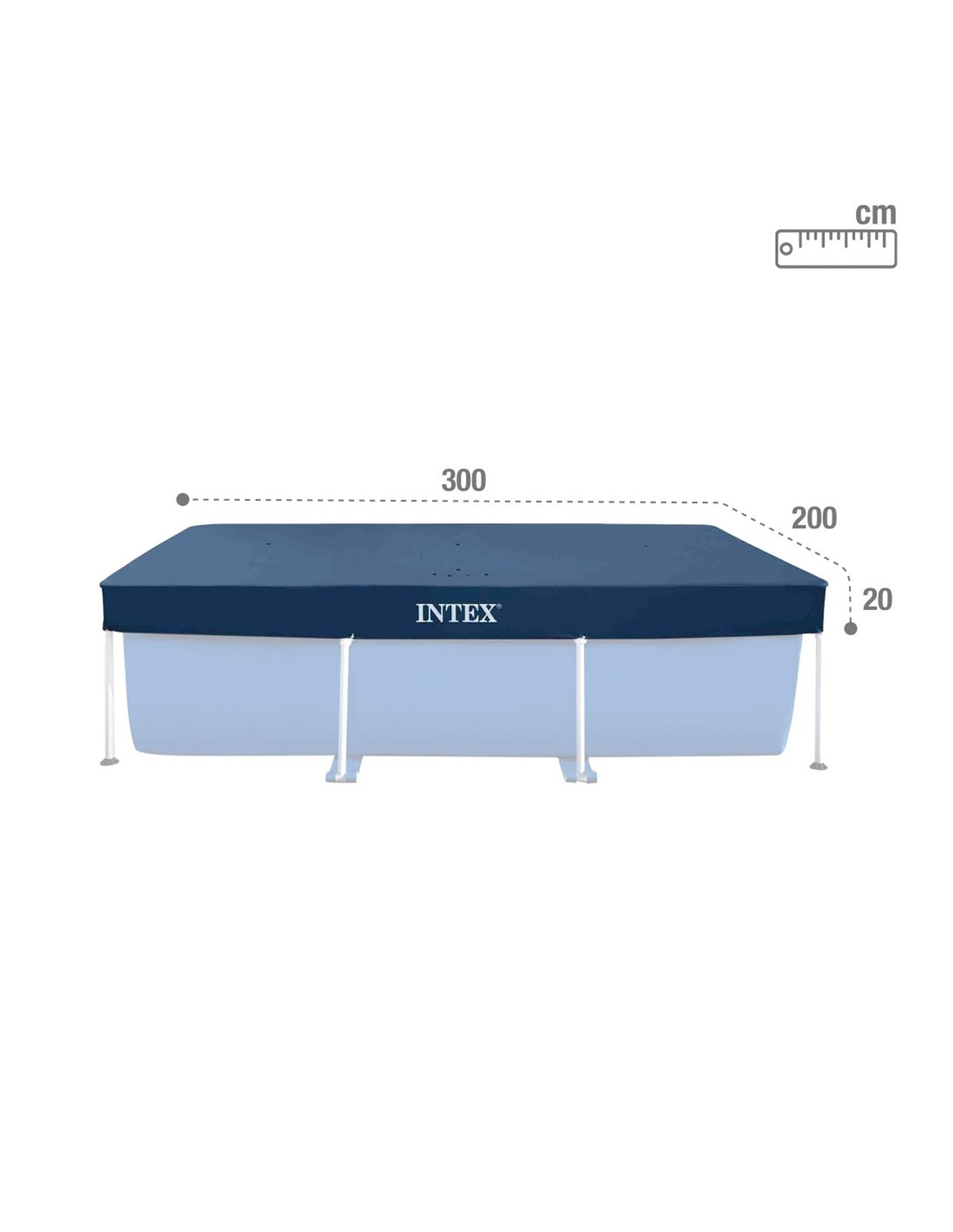 Cobertura retrátil para piscina tubular 2x3m