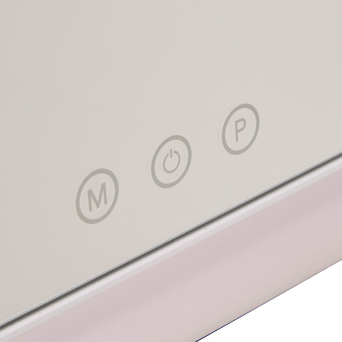 Espelho wc branco com luz led 32cm