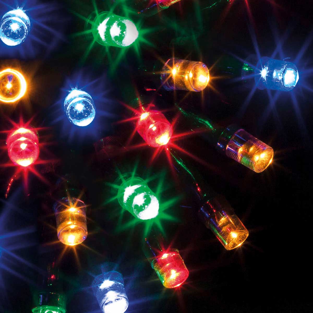Série luminosa de natal multicolor 300 leds 30m