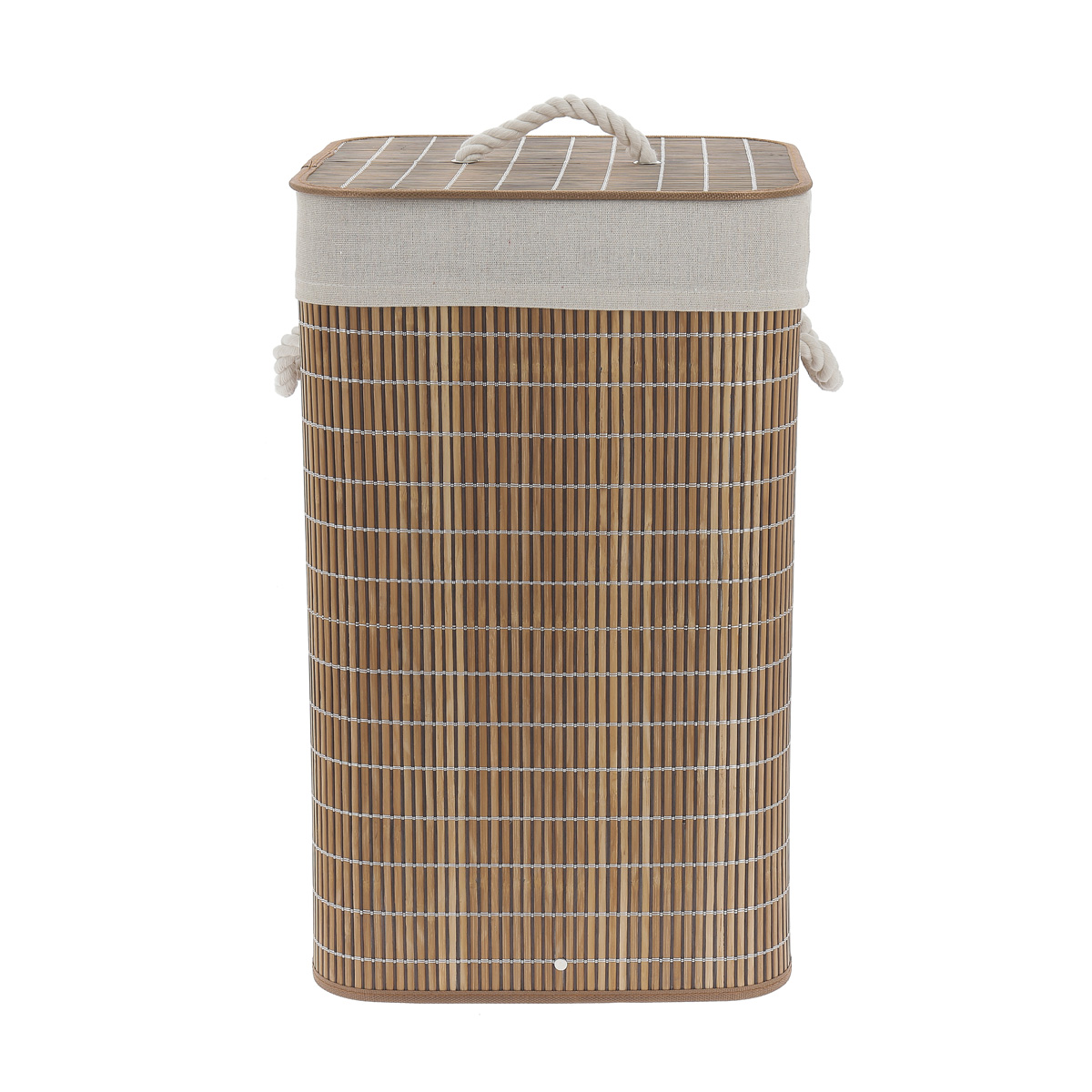 Cesto de roupa wc em bambu,  Cesto de roupa wc em bambu