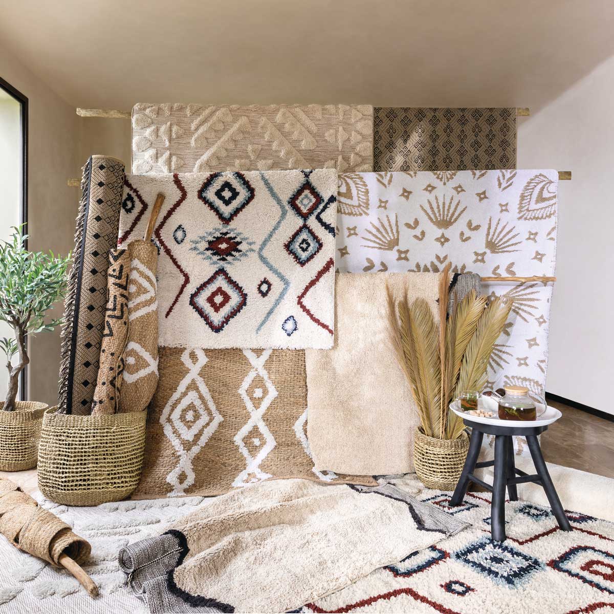 Cesto redondo AJOURE castanho 35x34cm