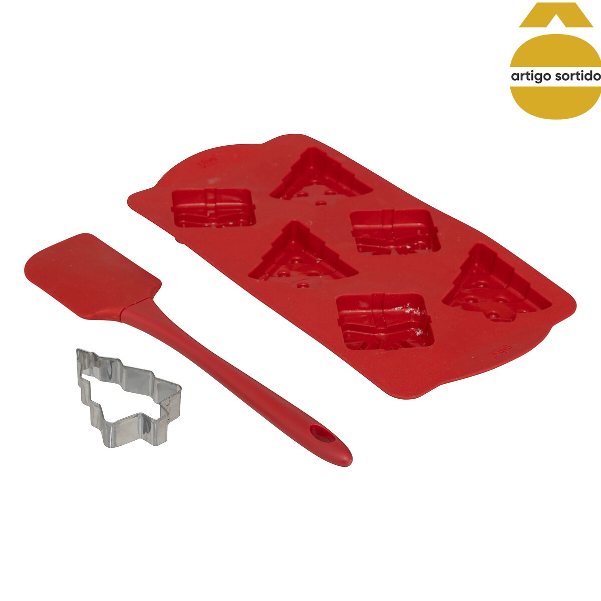 Conjunto 3 pe&ccedil;as cozinha natal&iacute;cio