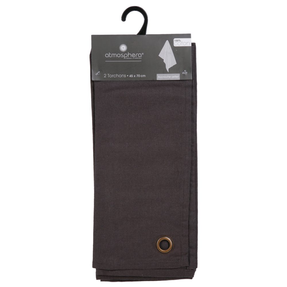 Conjunto de 2 panos cozinha cinzentos