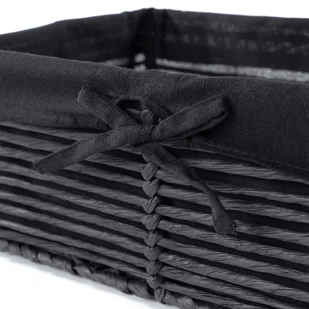 Cesto wc preto 27x39cm