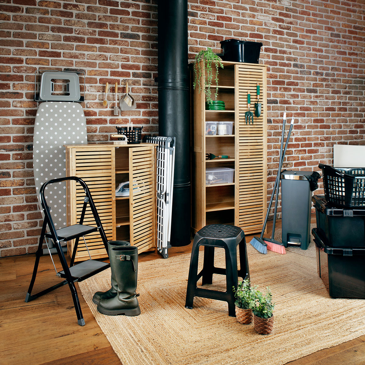 Sapateira VENEZA natural com porta de correr 180cm