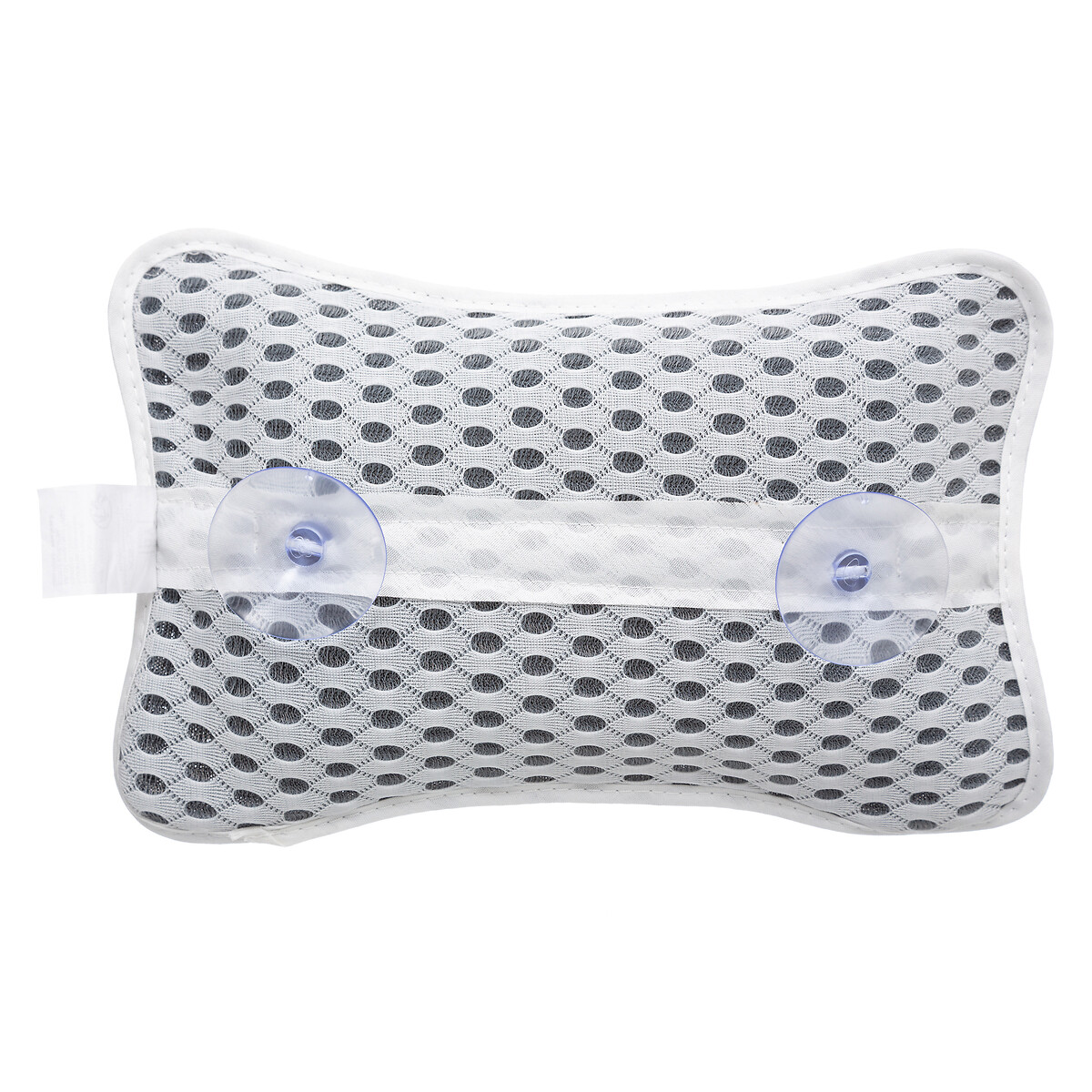 Almofada de banho cinza em poli&eacute;ster