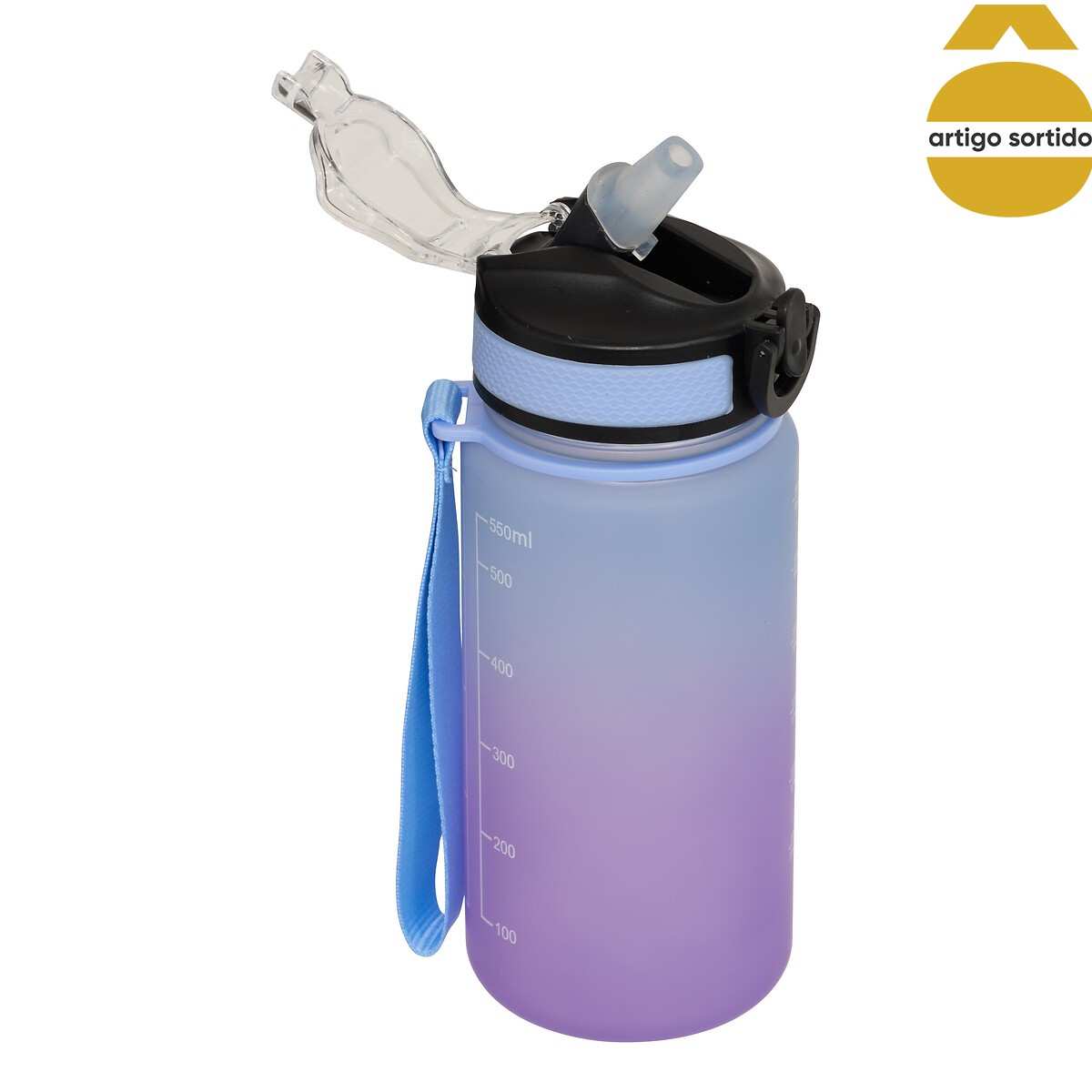 Garrafa desportiva multicolor 0.6L
