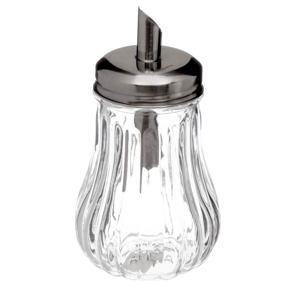 Açucareiro de vidro com doseador 18cl,  Açucareiro de vidro com doseador 18cl