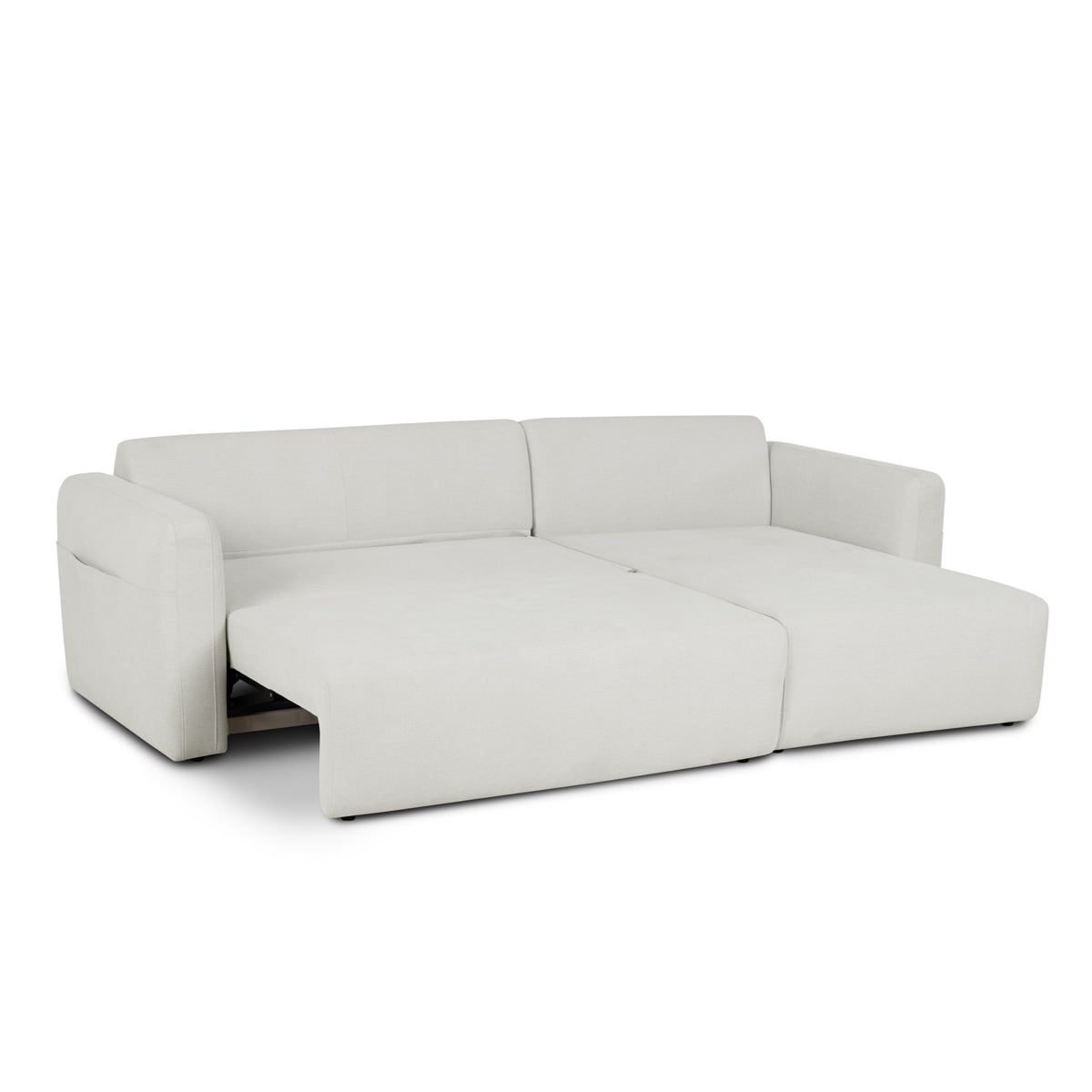 Sof&aacute; cama BERNA bege com chaise longue