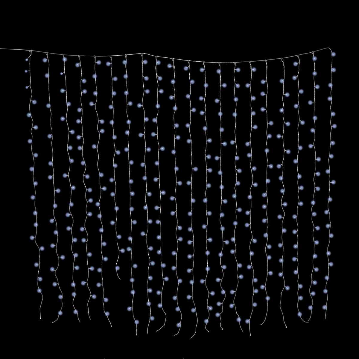 Cortina luminosa de natal com 8 fun&ccedil;&otilde;es de luz 400 leds