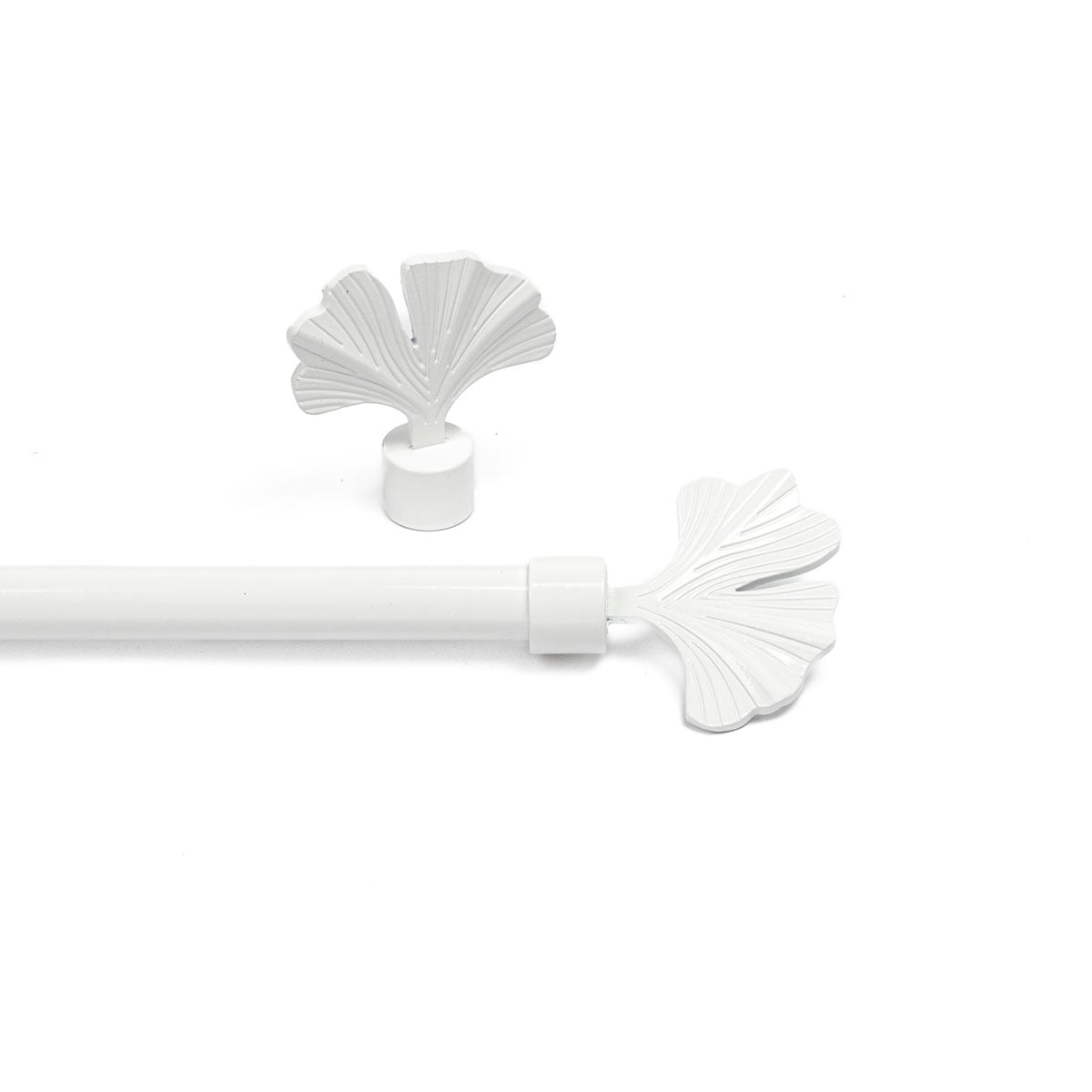 Kit extens&iacute;vel extremidade NIKKO branco laqueado 120-210cm