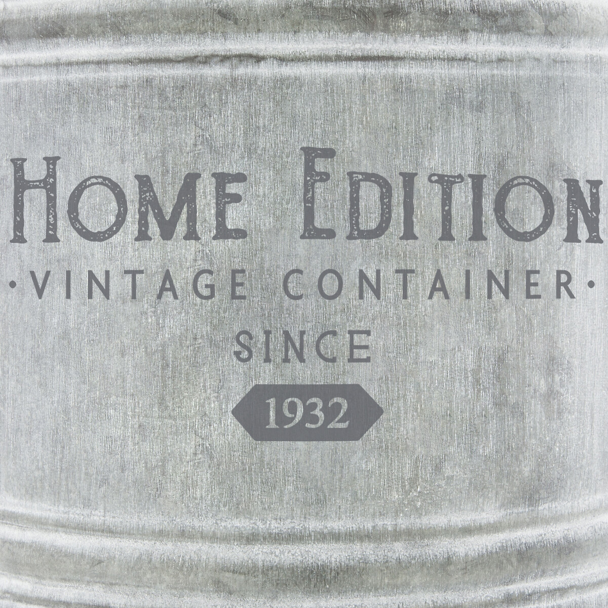 Vaseira redonda HOME EDITION cinza em zinco 22,5cm