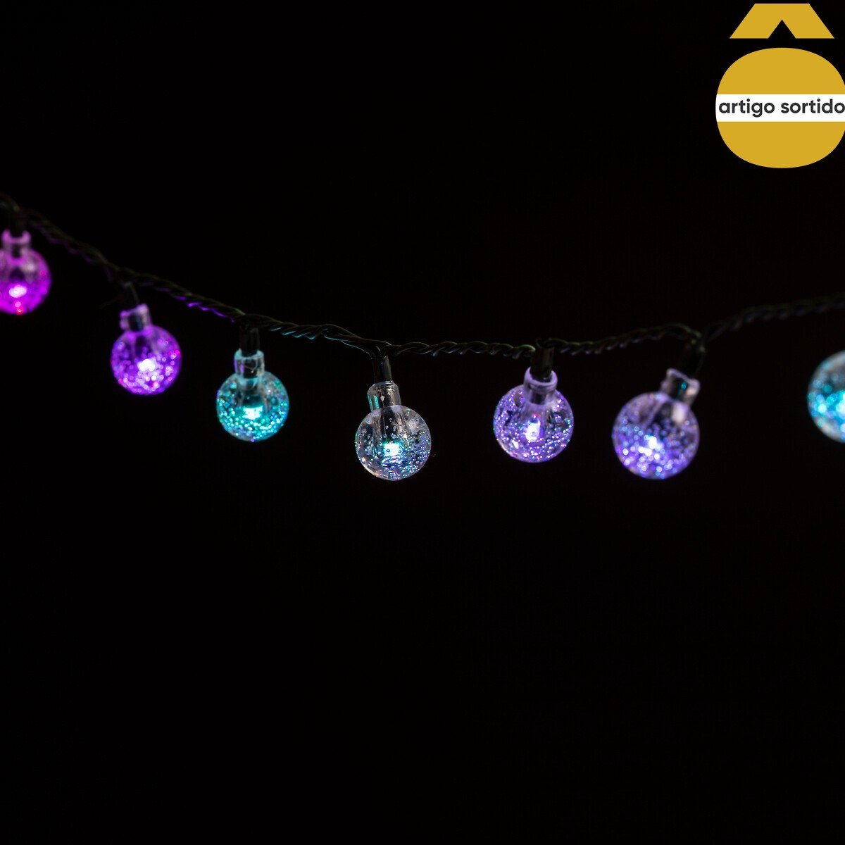 Grinalda luminosa em forma estrela com 100 leds